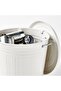 KNODD Bin with lid, white, 16 l - 4