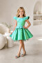 Girl's Graduation Evening Dress Green - 3