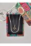 316 L Stainless Steel - Anti-Allergic - Tarnish-Resistant - Steel Double (Italian, Flat) Chain - Steel Gold End - Design Necklace - 2
