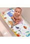 Non-Slip Cartoon Baby Bath Mat, Machine Washable Bathtub Mat with Drain Holes - 2