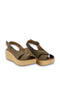 Khaki Alf Suede Women's Wedge Heeled Sandals 01Wa4706 - 5