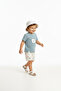 Baby Boy Summer Set with Shorts, Teddy Bear Embroidered Cotton (0-12 Months) - 5