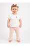 Flower Embroidered T-Shirt and Pants Set 6-9/9-12/18-24/24-36 Months
