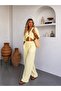 Women's Double Tie Detail Muslin Suit - 5
