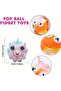 18-Pack Animal Pop Fidget Balls, Easter Basket Stuffers & Egg Fillers, Birthday Gifts for Kids