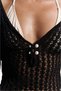 Maxi Boy Openwork Chest Cutout Pearl Detailed 100% Cotton Beach Dress Ss26El0031 - 3