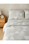 Trio Patch Easy-Iron Double Bed Sheet Duvet Cover Set 200X220 cm Beige - 2