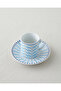 Cleo Porcelain 4 Piece Coffee Cup Set for 2 People 80 ml Blue - 3