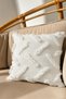 Modern Throw Pillow Cover Double Sided Decorative Sofa Cushion Cover Ecru, Premium Chenille Fabric - 8