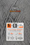 Natural Cotton • Dark Gray (6011) • 5-Pack × 100 Gr / 200 m • 2 mm • Cotton Thread • Punch, Amigurumi, Macrame - 3