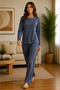 Women's Comfortable Fit Mom Pajama Set for Middle Ages and Older Ages 270 - 3