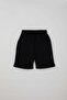 Boy's Shorts with Lacing Accessories and Pockets, Ages 8-12, Black - 3