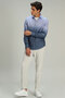 Mark Men's Smart Shirt Comfort Slim Fit Navy Blue - 3