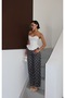 Women's Polka Dot Patchwork Jean - 6