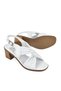 White Genuine Leather Women's Heeled Sandals - 1511020 Z2213 - 6