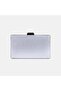 Women's Silver Stone Embellished Chain Strap Evening Dress Clutch - 2