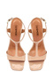 Women's Beige Ankle Buckle High Thin Heeled Patent Leather Sandals 26Sfd160616 - 5