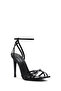 Women's Black Ankle Strap Thin High Heel Shoes Patent Leather Genuine Leather Sandals 25Sfd161116 - 7