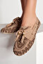 Women's Beige Tasseled Suede Leather Loafer 26Pfd202310 - 2