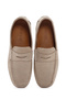 Men's Beige Suede Shoes, Leather Loafer 26Sfd630310 - 4