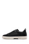 Men's Black Thick Soled Sports Shoes, Leather Sneakers 26Sfd631618 - 3