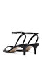 Women's Black Ankle Buckle Short Thin Heeled Shoes Patent Leather Sandals 25Sfe390516 - 6