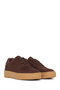 Women's Brown Lace-Up Thick Sole Shoes Suede Sneakers 26Pfe145210 - 3