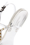 Women's Transparent Flip Flops Stone Jelly Sandals 25Sfe4906Pv - 8