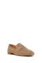 Women's Beige Suede Leather Shoes, Masculine Loafer 26Pfd260310 - 7