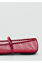 Buckle Strap Mesh Ballerinas - 5