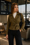 Women's Belted Short Trench Coat 255129 -