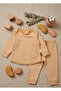 Baby Set with Pockets and Stitching Details, 100% Cotton