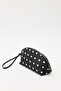 Bag 2630 - Mini Black Polka Dot Women's Bag with Wrist Strap - 3