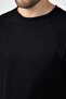Reglan Kol Bisiklet Yaka Basic Siyah Tişört - 5