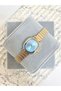 Varena Minimal Gold Blue Dial Women's Wristwatch