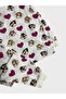 Girls' 100% Cotton White Heart Cat Pattern Long Sleeve Pajama Set - 4