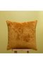 Mustard Plain Decorative Throw Pillow Cover Modern Velvet Look Design - 3