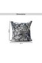 Mix Grey Volcanic Pattern Toss Pillow 40x40cm Zipper Closure Double Pattern 240 Gsm High Qulity Mack - 7