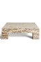 Warda Coffee Table Marble - Beige & Brown - 6