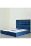 OLGA KING BED VELVET BLUE 180X200 CM - 5