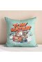 Cars Cotton Filled Cushion 40x40cm - Red/green - 7