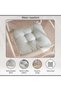 Soft Haze Printed Water Repellant Outdoor Filled Chair Pad 40x40x5cm - Grey - 5