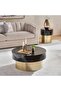 Staney Coffee Table - Black & Gold - 5