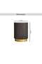 Nebet End Table Marble - Black & Gold - 8