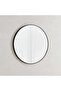 Stanley Metal Wall Mirror Dia 80cm - Black - 6