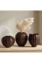 Fulcrum Ceramic Urn Vase 27x27x31cm - Brown - 3