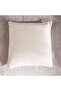 Viston Chenille Filled Cushion 45x45cm - Cream - 6
