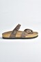 Brown Suede Flip Flops Women's Slippers K777613402 - 4