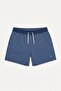 Lace-Up Waist Plaid Navy Blue Swim Shorts I3378Ax26Hs - 5