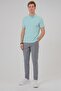 Water green regular armhole polo collar t-shirt - 3